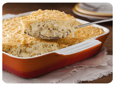 CREAMY CHICKEN WITH RICE & CHEESE